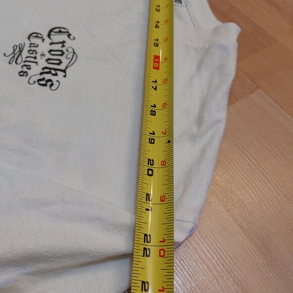 Crooks & Castles Men's White Medusa double Graphic Pullover t shirt - Picture 5 of 8